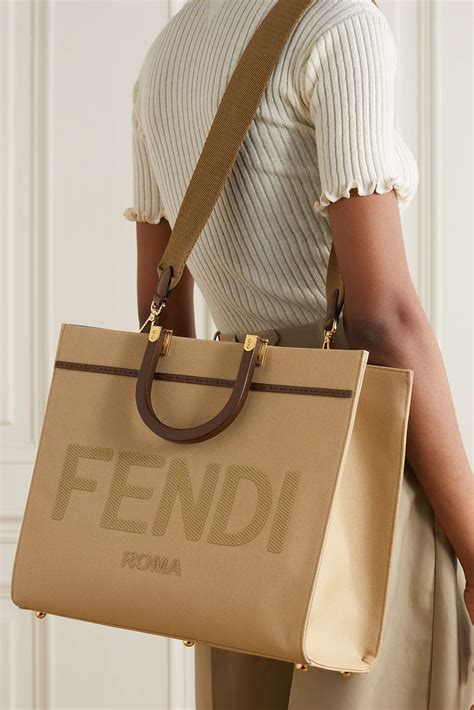 fendi small sunshine tote|fendi sunshine medium vs large.